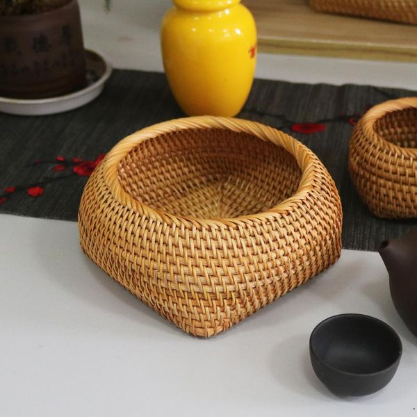 

storage baskets rattan pen pencil ruler holder chopsticks tube spoons bucket dinner knives forks tableware box home