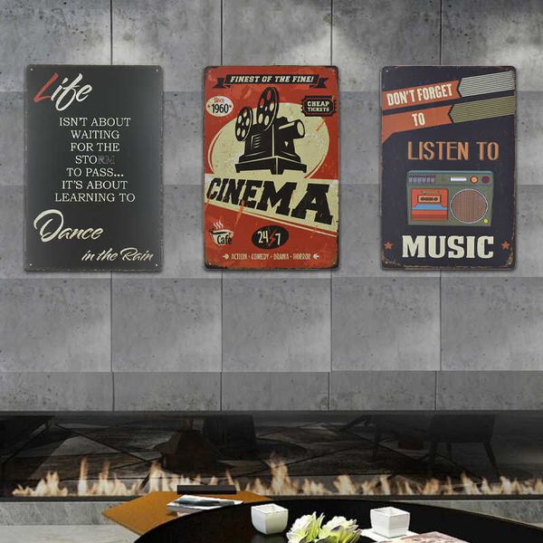

vintage map tin poster sign shabby chic wall art sticker decor plate retro rock vip metal plaque sign slogan road signs decor