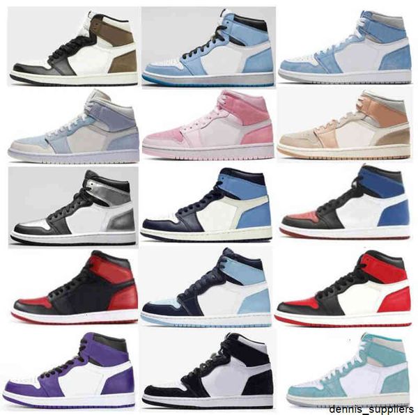 

1 university blue hyper royal twist chicago basketball shoes men 1s mid milan digital pink sail light unc patent 3 bred toe court