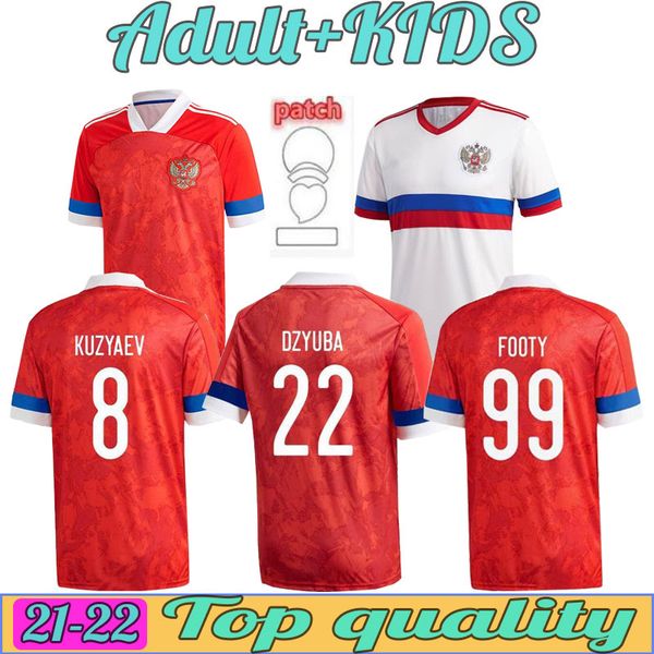 

2021 2022 russia soccer jerseys home away 21 22 10 arshavin miranchuk 18 zhirkov erokhin 23 kombarov smolov football shirt men + kids kit, Black;yellow
