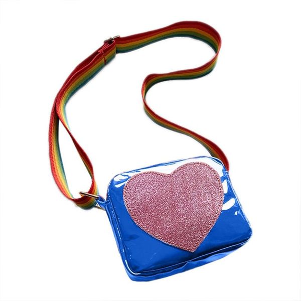 

backpacks 2021 spring and summer fashion wild children bag cute girl shoulder radiation package love slung mini square bags a1