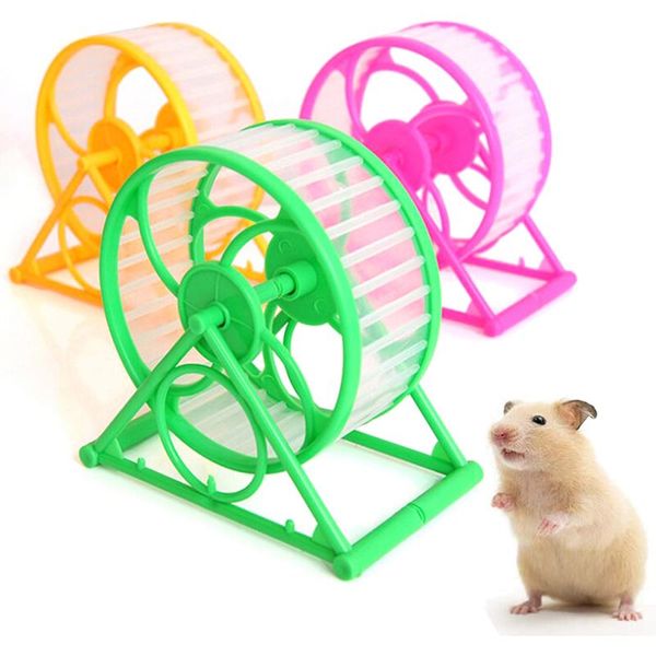 Pequenos suprimentos de animais Hamster Exercício Roda Montado Plástico Animais de Estimação Corrida Rodas Cage Brinquedos Para Pet Hamsters Gerbil Gerbil Geinea