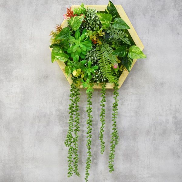 

decorative flowers & wreaths home decor artificial succulents plants nordic living room wall decoration hanging plant office fake