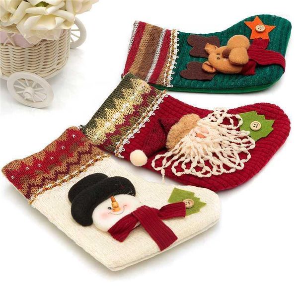 

christmas decorations novelty cartoon santa claus snowman elk socks festival xmas tree ornament decoration for gift1
