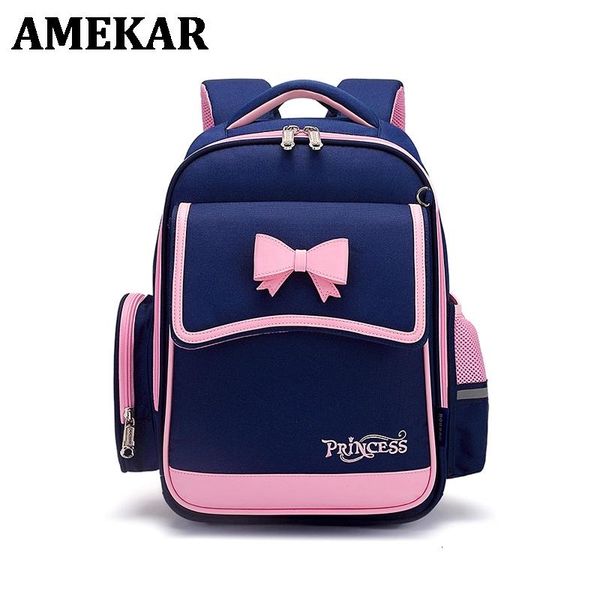 

school bags pink sac enfant kids backpack girls cute bow bag oxford cloth waterproof for elementary girl zipper 1kg