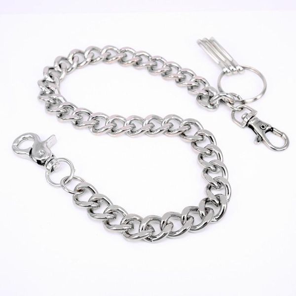 

keychains 2021 old wind metal single layer pants chain wallet men and women casual personality waist, Silver