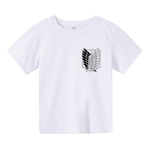 

attack on titan t-shirt casual short sleeve tee boy girl hip hop harajuku boys girls anime t shirt men's, Blue