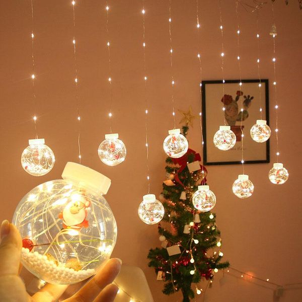 

strings curtain led copper wire string lights fairy tale eu christmas wreath wedding party bedroom indoor decoration