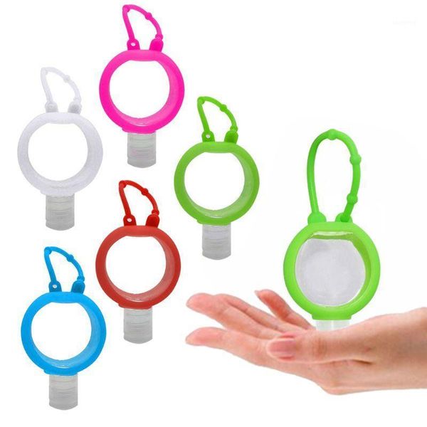 

storage bottles & jars 30ml silicone empty transparent travel bottle hand sanitizer refillable squeezable container