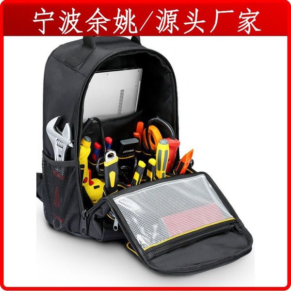 

double shoulder tool kit electrician elevator maintenance cleaning backpack