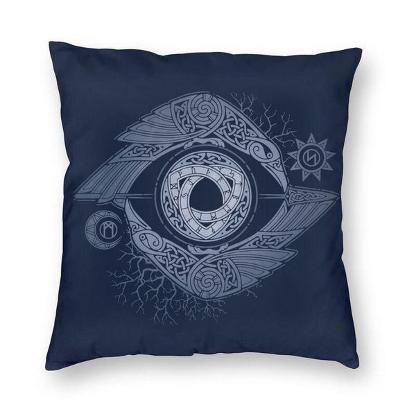 

cushion/decorative pillow viking odin's eye home decor modern raven vikings norse god cushions for sofa square pillowcase