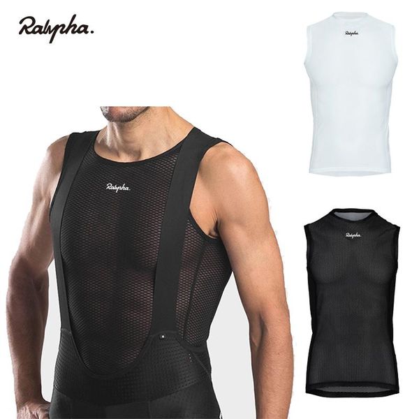 

racing jackets ralvpha men's cycling base layers 2021 mtb bike cool mesh superlight vest breathable short sleeves shirt undershirt, Black;red