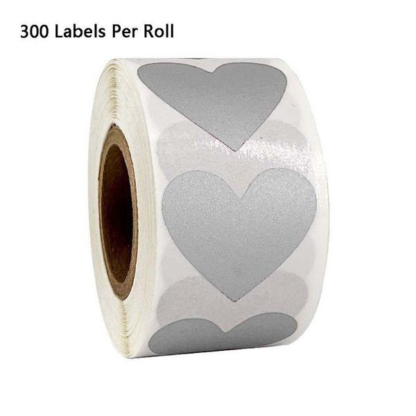 

gift wrap 300pcs/roll heart stickers stamp envelopes cards package scrapbooking stationery r7rc