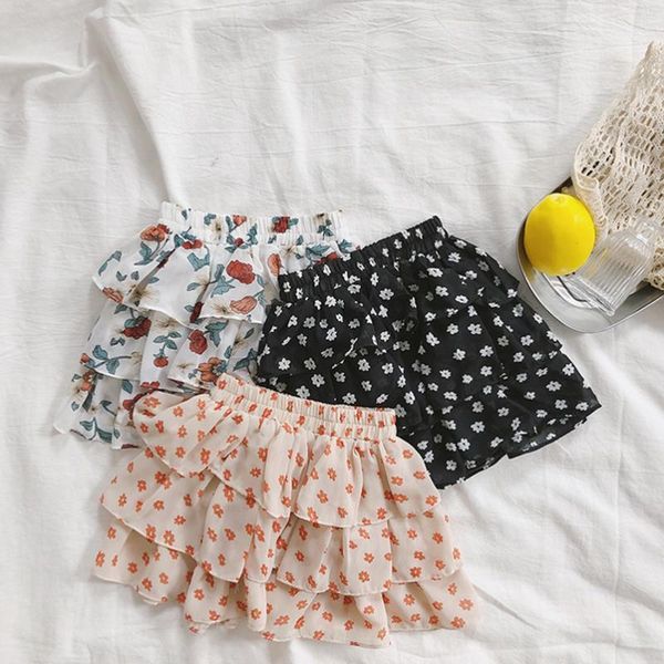 

skirts 3 layers ruffles lace chiffon skirt baby girls mini summer toddler floral pettiskirts children party wedding costumes1, Blue