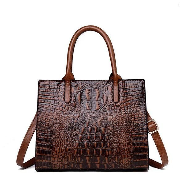 

evening bags 2021 vintage crocodile split leather luxury ladies handbags women designer woman shoulder bag female tote sac a main