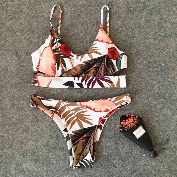 Badeanzug Bademode Frauen Push Up Baden Bandeau Solide Bikini Set Weibliche Beachwear mit Pad Badeanzug 210319