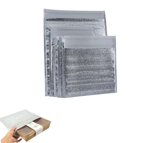 

food savers & storage containers [20pcs]aluminum heat preservation bag keep fresh leak proof suitable for take-out, packaging.