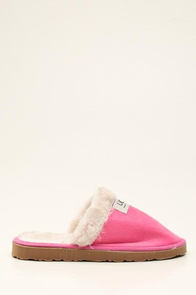 

slippers women's furry suede home slipper, Black