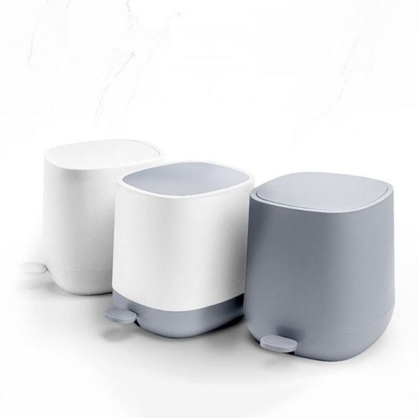 

waste bins 7l plastic trash can pedal type garbage bin for kitchen office