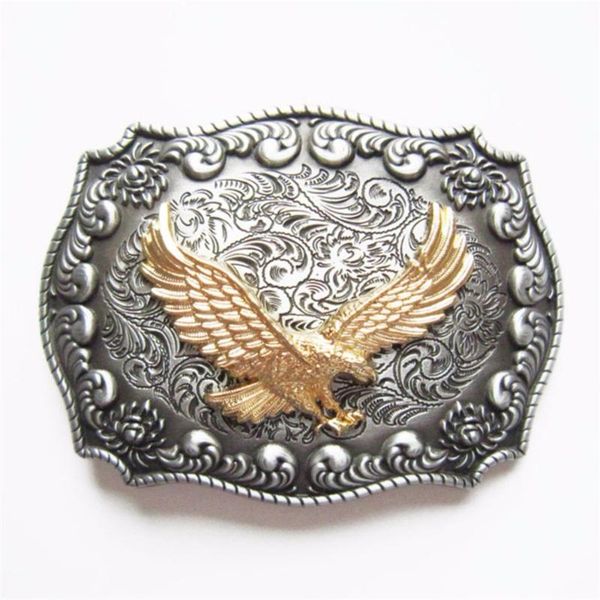 

jean's friend original western rodeo eagle double color belt buckle also stock in us belts, Black;brown