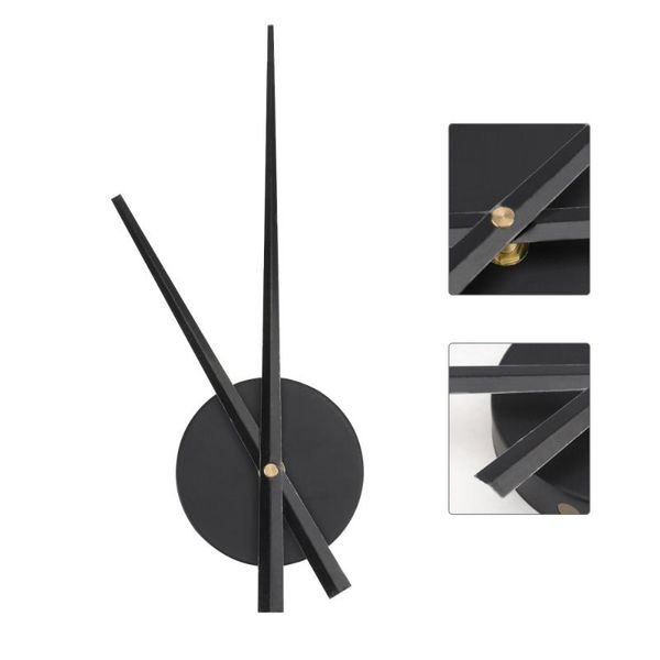 

large cross-stitch clock hands needles wall clocks 3d home art decor mechanism accessories(black,without batter