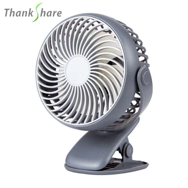 

electric fans thankshare mini usb rechargeable air cooling fan clip desk dual use home student portable deskoffice