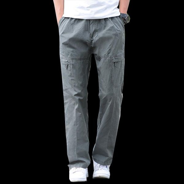 

casual khaki camo cargo women pants trousers hip hop joggers streetwear pantalon homme multi pocket military tactical, Black