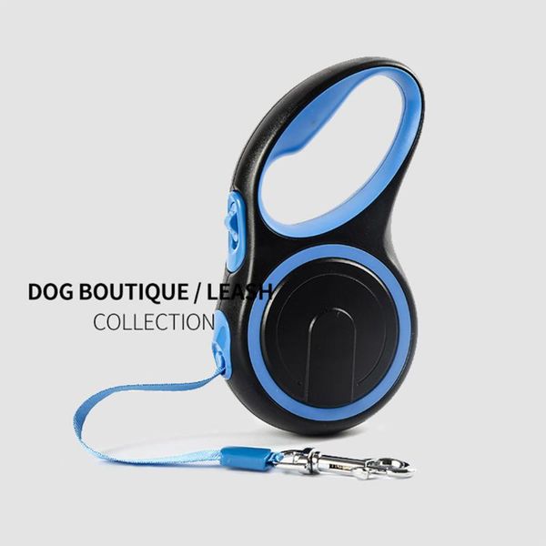

dog collars & leashes 8m 50kg long strong pet leash for large dogs durable nylon retractable big walking leads automatic extending rope