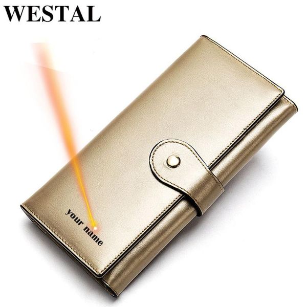 

wallets westal ladies genuine leather women's wallet for cards womens and purses clutch female coin purse 8303, Red;black