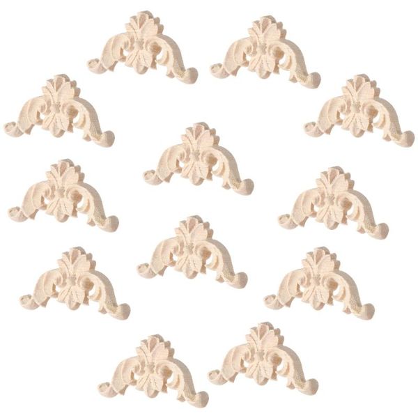 

natural wood carved corner applique decorative door furniture craft tools