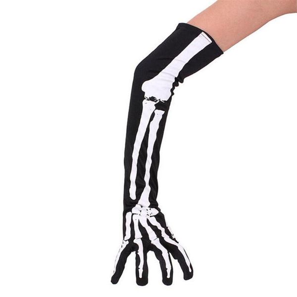 

fingerless gloves halloween cosplay skull pattern party props deluxe, Blue;gray