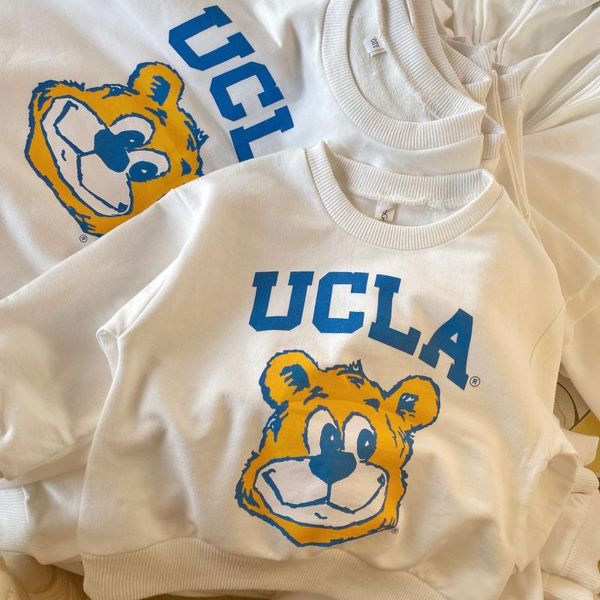 

boys spring and autumn thin sweatshirt children california cubs pullover tees korean baby long-sleeved cartoon print t shirt t-shirts, Blue