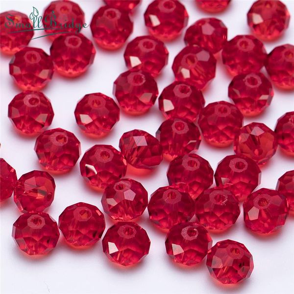 

other 4 6 8mm flat round glass crystal beads for jewelry making bracelet necklace of spacer loose multicolor wholesale z324
