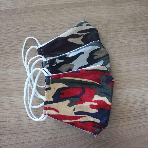 

three-layer special printed cotton breathable cocoa binding washable mask