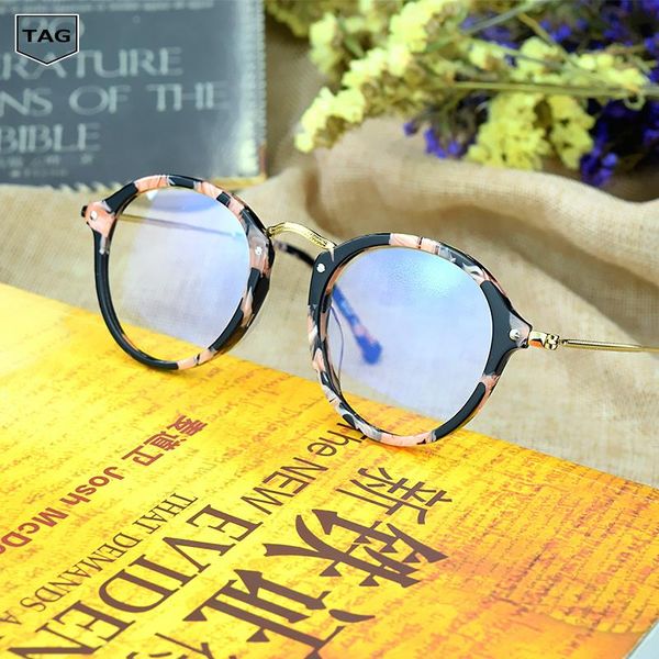 

vintage optical glasses metal nerd brand myopia reading frame men / women retro eyeglasses oculos de grau fashion sunglasses frames, Black