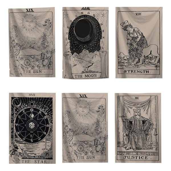 

tapestries 1 pc 11 styles mandala tapestry wall hanging tarot witchcraft beach towel sun moon boho home art decor