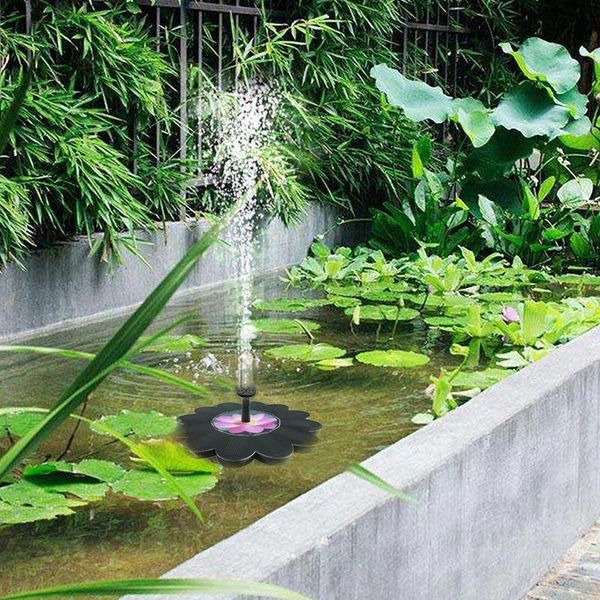 

solar floating fountain lotus water pool pond pump bird bath patio landscape garden decoration decorations