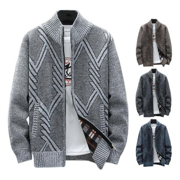 

men's sweaters casual simple knitted long sleeve men cardigan all-matched for holiday, White;black