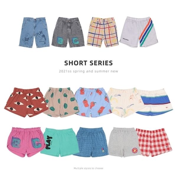 Primeira Primavera e Verão Crianças Sports Shorts Meninos Meninas Casual 210723