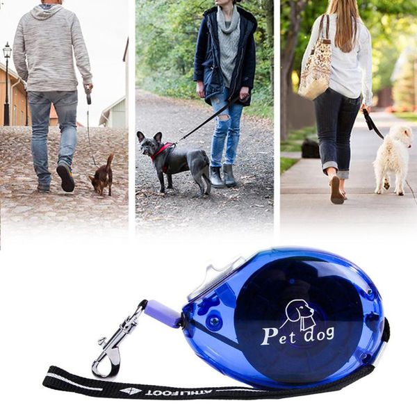 

dog collars & leashes round bed washable long 2.5m automatic pet training walking lead leash traction rope small medium cat
