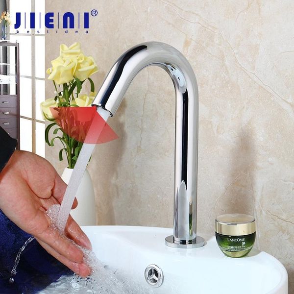 

bathroom sink faucets jieni solid brass automatic touch sensor water saving inductive electric power mixer taps faucet