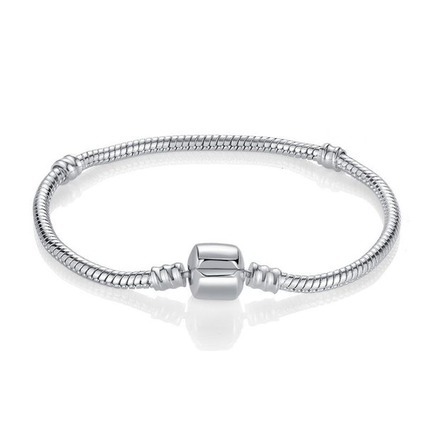 

fashion classic oval clasp snake chain exquisite bracelet adapting to women european charm diy jewelry making gifts, Golden;silver