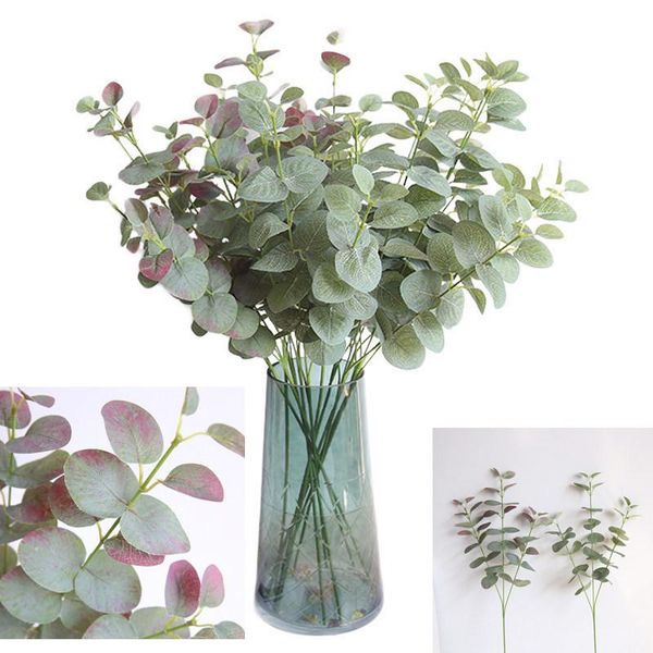 

decorative flowers & wreaths 68cm artificial eucalyptus fake money leaves green plant leaf home plants for shop garden party wall decor