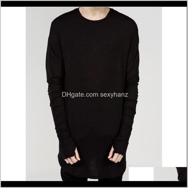

t-shirts & s apparel high street t shirt extended t-shirt mens clothing curved hem long line tees hip hop urban blank, White;black