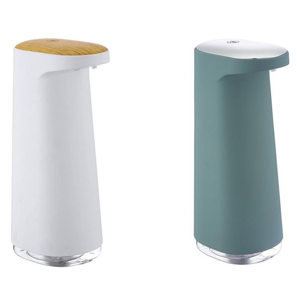 

2set automatic foam soap dispenser pressless intelligent sensor hands washing white & green liquid