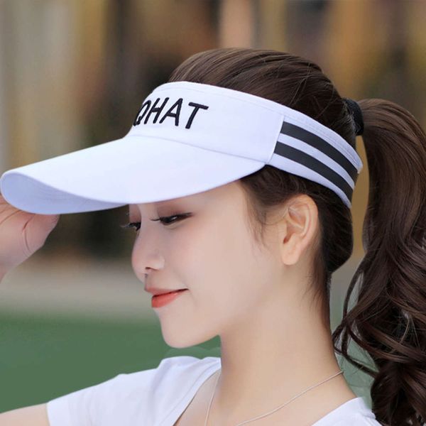 

hat female summer empty hat male headless running sun outdoor baseball sports sunscreen, Blue;gray