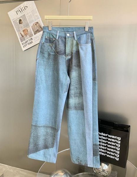 

women's jeans casual 2021ss spring women prints denim pants cowboy trouse female chic gdnz 5.13, Blue