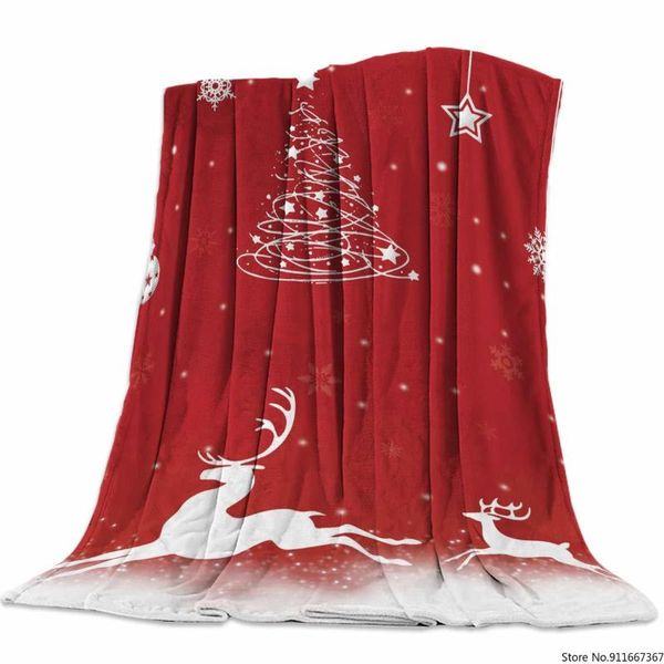 

fleece blanket throw for bed or couch,super soft microfiber fuzzy decorative flannel adults kids,christmas blankets