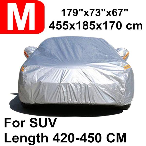 

shade 455x185x170cm 190t suv water rain proof sun car cover full season garden outdoor protector covers automobile case d40