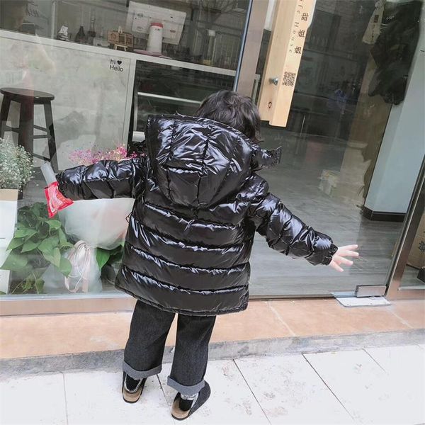 

luxury designer kids down coat real down parkers overcoat hooded france usa winter preferred boy girl jackes prevalent branded chi, Blue;gray